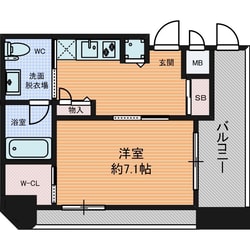 ISM谷町六丁目の物件間取画像